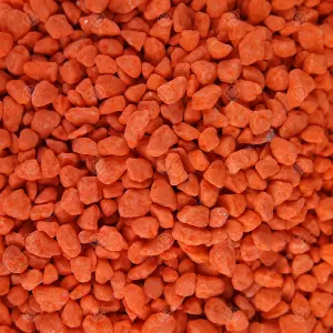 20kg Fluroescent Orange Coloured Plant Pot Garden Gravel - Premium Garden Stones for Decoration