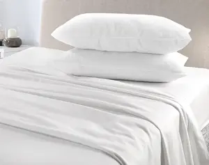 Plain Dye Flannelette Brushed Cotton Duvet Cover Set White