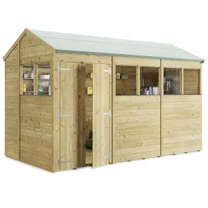 BillyOh Switch Tongue and Groove Apex Wooden Shed - 12x6 Windowed - 15mm Thickness