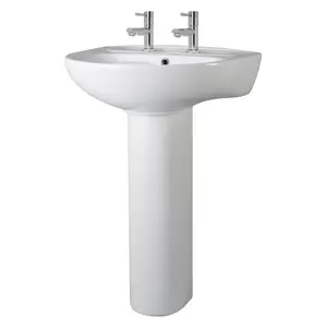 Premier Melbourne 550mm L x 475mm W White Vitreous China U-Shaped Sink with Overflow