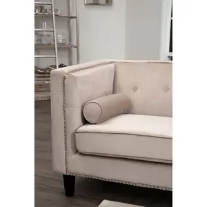 Interiors by Premier Felisa 2 Seat Mink Velvet Sofa