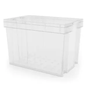 Form Xago Heavy duty Clear 68L Plastic Stackable Storage box