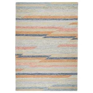 Multicolored Handmade Luxurious Modern Abstract Wool Rug for Living Room & Bedroom-160cm X 230cm