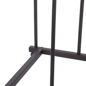 Steel Wellington Boot Rack - 6 Pair - Black