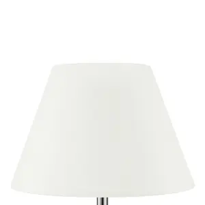 Cream & Clear Glass LED Table lamp