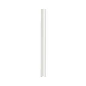 GoodHome Stevia Gloss white slab Gloss white Tall Wall corner post, (W)59mm