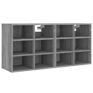 Berkfield Shoe Cabinets 2 pcs Grey Sonoma 52.5x30x50 cm