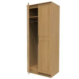 Stafford 2 Door Wardrobe in Modern Oak (Ready Assembled)