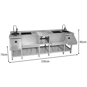 KuKoo Compact Twin Cocktail Bar Station