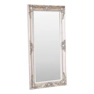 Villanova Solid Wood Flat Wall Mirror Champagne / 100cm H x 50cm W