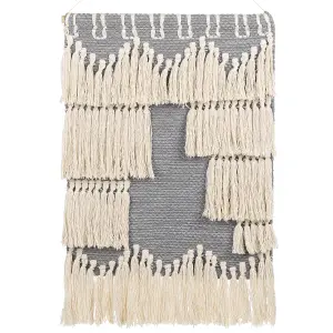 Fabric Wall Hanging MAHRI Cotton Grey