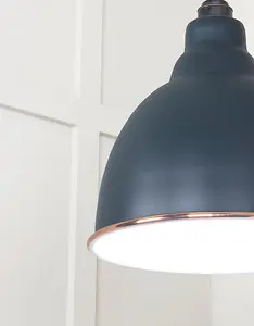 White Gloss Brindley Pendant in Soot