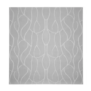 Silver Grey Geometric Irregular Stripe Suede Effect Non Woven Embossed Patterned Wallpaper