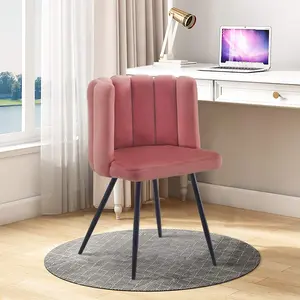 Lawrey Upholstered Dining Chair Pink