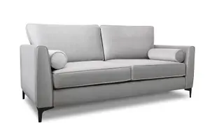 Modern Home Zara 3 Seater and Lovechair Set Silver