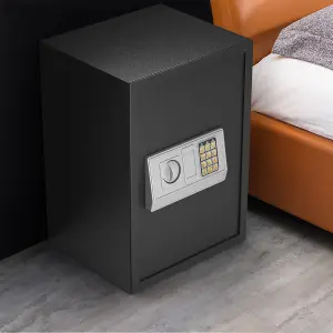 Costway 48L Digital Security Safe Box Electronic Money Cash Jewelry Safecase W/ Keys