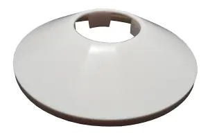 Tycner 32mm White Cone Shaped Collar Cover for Pipe Holes Gaps Hiding