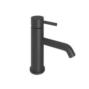 Aquadry Oria Standard Matt Black Round Sink Tap