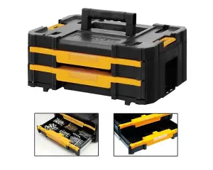 Dewalt Toughsystem 2 Mobile Tool Storage Box Trolley + Tstak Adaptor + Storage