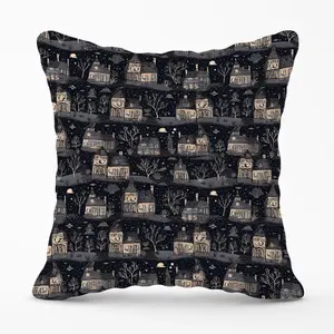 Spooky Haunted Houses Cushions 45cm x 45cm