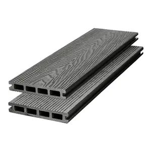 Grey WPC Composite Decking Waterproof Floor Tile Sample