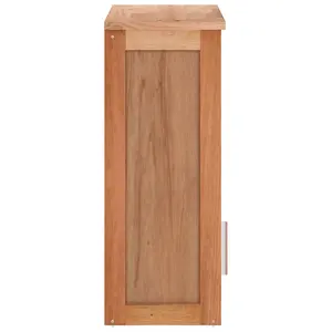 Berkfield Wall-mounted Bathroom Cabinet 42x23x60 cm Solid Wood Walnut