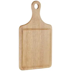 Maison by Premier Rubberwood Indented Paddle Chopping Board