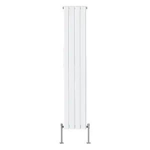 Right Radiators 1800x272 mm Vertical Single Flat Panel Designer Radiator White