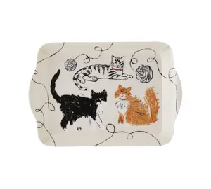 Feline Friends Animal Print 70% Polypropylene Scatter Tray