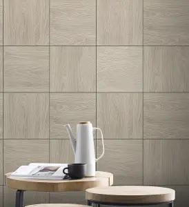 Rasch Architect Birch Panelled  Wallpaper