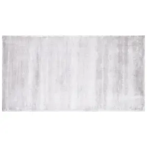 Viscose Area Rug 80 x 150 cm Light Grey GESI II