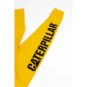 Caterpillar - Trademark Banner Long Sleeve T-Shirt - Yellow - Tee Shirt - XL