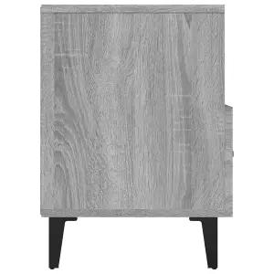 Berkfield TV Cabinet Grey Sonoma 80x36x50 cm Engineered Wood