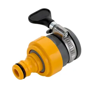 Hozelock Round Mixer Tap Connector Yellow/Grey/Black (One Size)