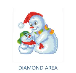 SNOW FAMILY - Diamond Painting Kit: Snow Family - Diamond Dotz