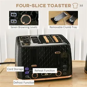 Kettle And Toaster Set HOMCOM