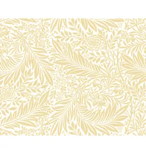 Origin Murals Trailing Ferns - Soft Gold Matt Smooth Paste the Wall Mural 350cm wide x 280cm high