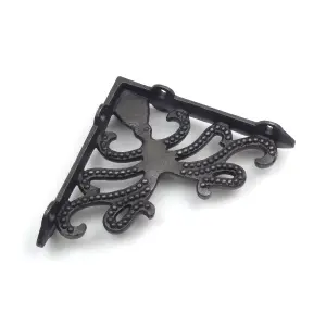 Oakcrafts - Pair of Antique Cast Iron Octopus Shelf Brackets - 150mm x 150mm