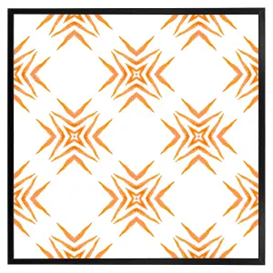 Orange ravishing boho chic (Picutre Frame) / 12x12" / White