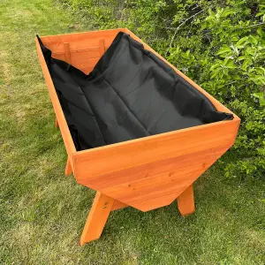 Veg-Trough Large Wooden Raised Vegetable Bed Planter