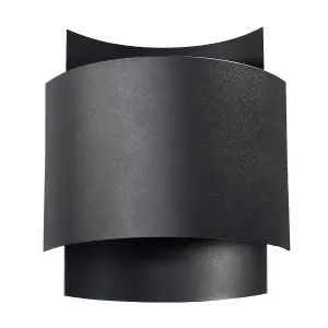 Impact Steel Black 1 Light Classic Wall Light