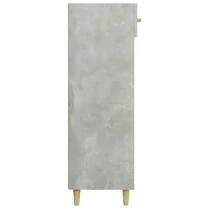 Berkfield Shoe Cabinet Concrete Grey 60x35x105 cm Engineered Wood