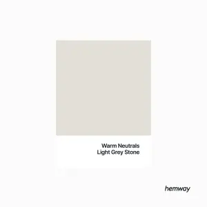 Hemway Interior Paint Matt Acrylic Light Grey Stone Grey 2.5L Tin Durable Emulsion Walls Ceilings Kitchen Bathroom All Rooms