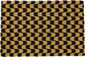 Arty Wavey Lines Pattern Doormat