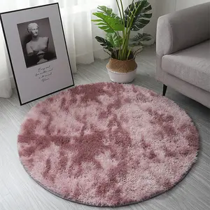 CAISON Circle Round Shaggy Rug 100CM Living Room Bedroom Carpet Floor Fluffy Mat Anti-Skid BS-XYY0299-P-03