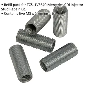 5-Pack M8 Thread Repair Inserts for ys11039 Injector Stud Kits