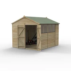 Beckwood 8x10 Apex Shed - 4 Windows - Double Door