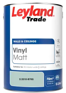 Leyland Trade Vinyl Matt Walls & Ceilings Emulsion Paint (S 2010-B70G) 5L