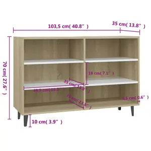 Ayanti 103.5Cm Wide Sideboard Oak