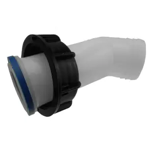 Premium IBC 2 Inch S60X6 Tank Valve Tap with 2 Inch Barb Connector and PTFE Tape Leak Proof Liquid Control